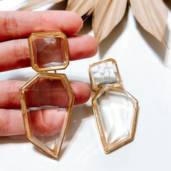 Crystal drop earrings N393 - Picture 5 of 5